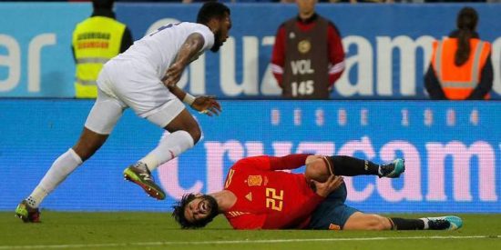 Isco se fue del Espa&ntilde;a- Costa Rica cojeando y no va a Rusia