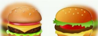 Apple y Google se pelean hasta con los emoticonos de la hamburguesa