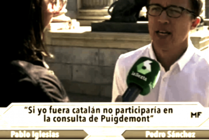 El rid&iacute;culo espantoso de la podemita que no sabe ni lo que opina de Catalu&ntilde;a su propio l&iacute;der