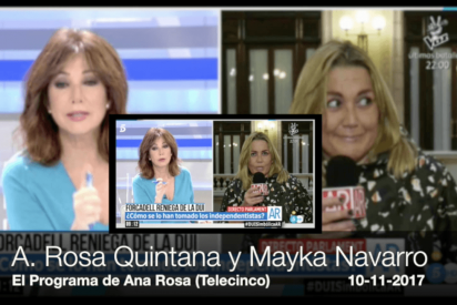 Momentazo de Mayka Navarro ligando con &ldquo;ojitos golosones&rdquo; en pleno directo