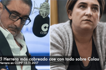 El ataque m&aacute;s contundente de 'Herrera enfurecido' contra Ada Colau
