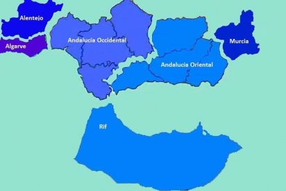 Proclaman virtualmente la Rep&uacute;blica andaluza que incluye a Murcia, parte de Portugal y Marruecos