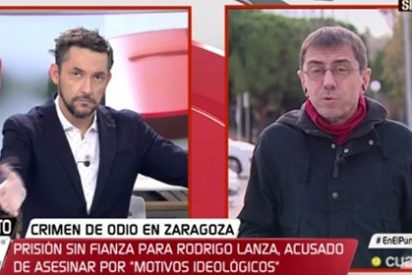 El asesinato del motero le vale a Monedero para otro esperp&eacute;ntico show: "Dudo que alguien se ponga tan violento por unos tirantes"
