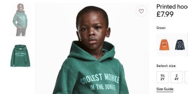 H&M retira una foto acusada de racista: un ni&ntilde;o negro con una sudadera que dice "el mono m&aacute;s chulo de la jungla"