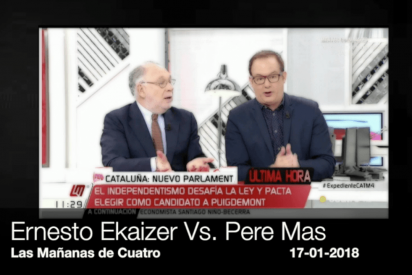El futuro President altera a Ernesto Ekaizer y Pere Mas : "&iexcl;Deja de mentir a la audiencia!"