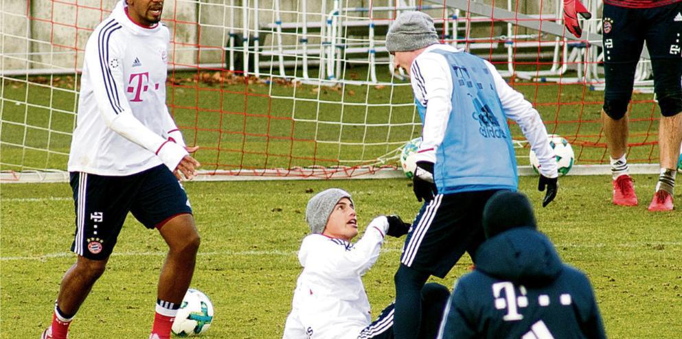 James Rodr&iacute;guez casi se l&iacute;a a pu&ntilde;etazos con un compa&ntilde;ero del Bayern M&uacute;nich
