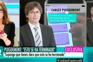 Ana Rosa Quintana hunde el 'proc&eacute;s' con la exclusiva de su vida: "Hoy se acaba Puigdemont"