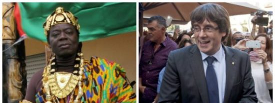 El rey que ti&ntilde;e de negro la presidencia telem&aacute;tica de Puigdemont