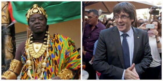 El rey que tiñe de negro la presidencia telemática de Puigdemont