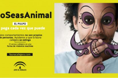 La campa&ntilde;a de la Junta andaluza que califica de "cerdos" a los hombres que lanzan piropos