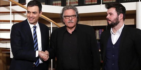 El turbio acuerdo secreto de S&aacute;nchez con ERC y las CUP hace estallar de j&uacute;bilo a los golpistas