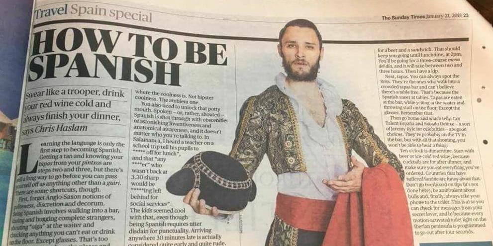 El art&iacute;culo de 'The Times' que indigna a media Espa&ntilde;a, recomienda ver 'Got Talent' y 'Deluxe'