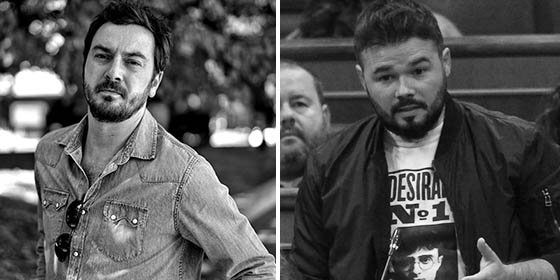 'Gaby' Rufián (ERC) y 'Jordi' Bustos (El Mundo) se lían a salvajes navajazos en Twitter