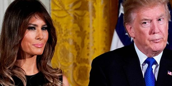 Melania Trump se niega a sacarse una foto con su marido