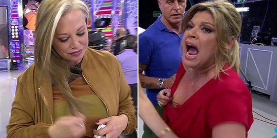 'Sálvame' es una clase de primaria: Belén Esteban y Terelu Campos explotan y se largan