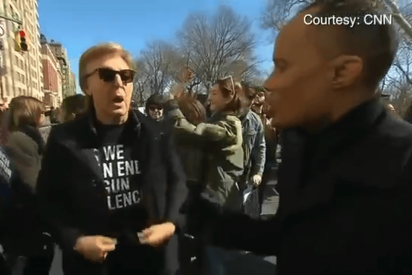Paul McCartney encabeza la manifestaci&oacute;n contra las armas en Nueva York