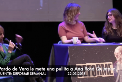 Pullazo a traici&oacute;n, con nocturnidad y alevos&iacute;a, de Pardo de Vera a Ana Rosa Quintana