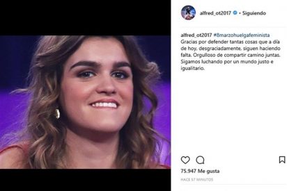 Alfred felicita el d&iacute;a de la mujer con una imagen de Amaia