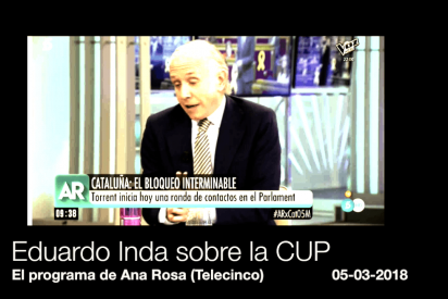 Inda se rebota de lo lindo cuando una periodista defiende a los "cuatro zumbados de la CUP"