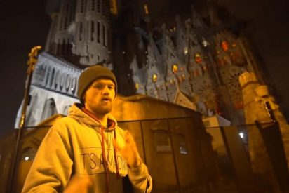 Varios youtubers escalan la Sagrada Familia de Barcelona