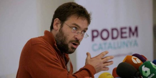 El ex líder de Podemos en Cataluña asoma su peluda patita batasuna contra Arrimadas y Albiol: "No cabéis"