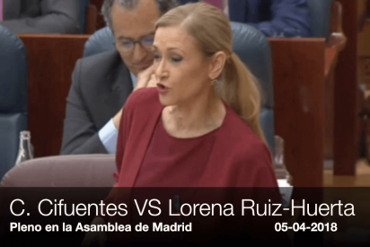 Cifuentes se crece y ataca duro a la podemita: &ldquo;&iexcl;Lo suyo es el circo, el espect&aacute;culo, las soflamas!&rdquo;