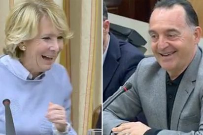 Esperanza Aguirre se parte la caja a cuenta del diputado del PSOE
