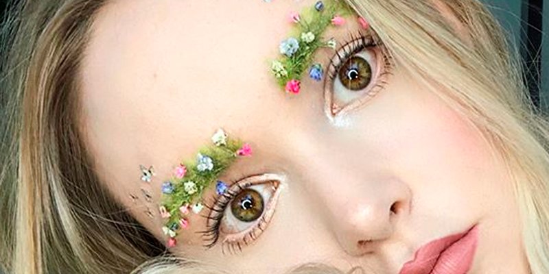 Un jardín en tus cejas; el nuevo capricho de las redes en maquillaje