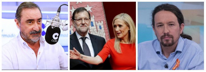Carlos Herrera deja temblando a Rajoy con un halago a Iglesias y un soberano palo al PP: "Es un partido mugriento"