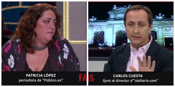 La "cloac&oacute;loga" de Roures enloquece en TV3 ante Carlos Cuesta: "&iexcl;Publicasteis una mierda, sois cloaca! &iexcl;Apest&aacute;is!"