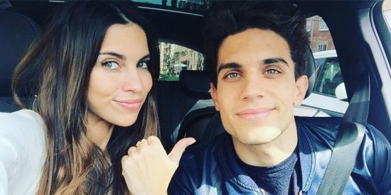 Melissa Jiménez y Marc Bartra presentan a su pequeña Abril