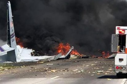 5 muertos tras estrellarse un avi&oacute;n militar en el estado de Georgia en EE.UU.