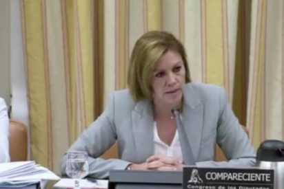 Tensi&oacute;n en el Congreso: Cospedal coge por la solapa al diputado socialista que le acus&oacute; de falso testimonio