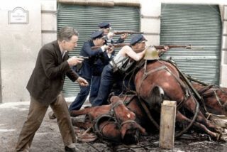Barricadas milicianas en 1936.
