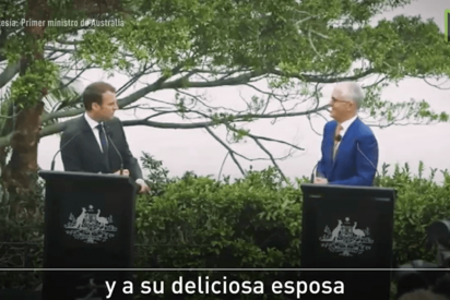 Macron llama "deliciosa" a la esposa del primer ministro australiano y esta es su reacci&oacute;n