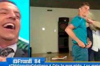Ni te imaginas qu&eacute; hizo Ronaldo al terminar su entrevista con Pedrerol