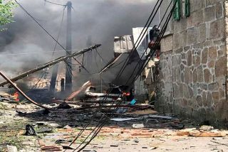 Una mujer muerta, cuatro desaparecidos y 30 heridos al explosionar una f&aacute;brica clandestina de pirotecnia en Tui