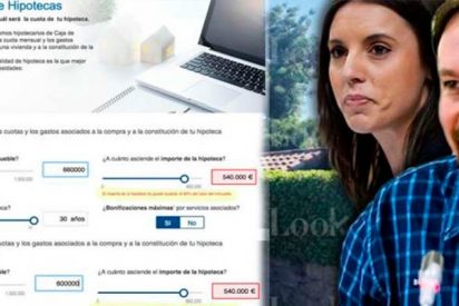 A ningún español 'normal' le hubieran dado la hipoteca de Pablo Iglesias e Irene Montero: euríbor + ¡0,50%!