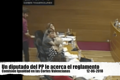 A punto de llegar a las manos en las Cortes valencianas por una podemita desatada contra un "machirulo del PP"