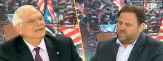 El d&iacute;a en que Borrell dej&oacute; bizco del todo a Junqueras durante un soberano combate en una TV privada