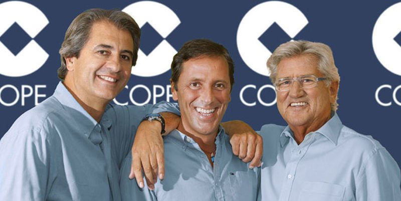 Manolo Lama, Paco Gonz&aacute;lez y Pepe Domingo Casta&ntilde;o