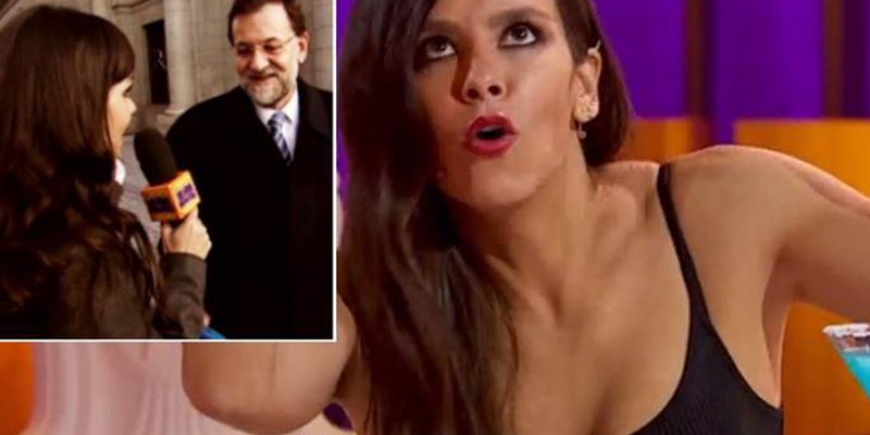 Cristina Pedroche debutó en televisión entrevistando a Rajoy: "Lo vas a hacer muy bien"
