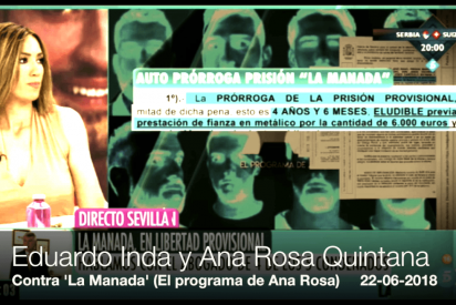 Inda y Ana Rosa fulminan a 'La Manada' y su abogado: "Tienen una concepci&oacute;n tribal de la mujer"