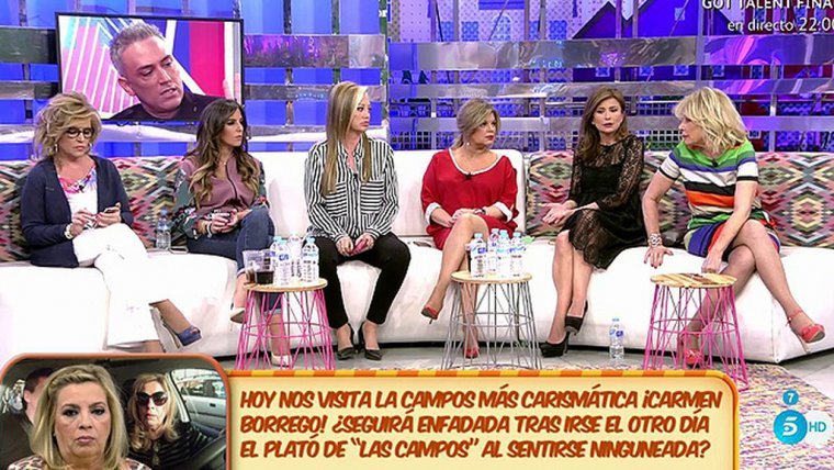 La Polic&iacute;a entra en Telecinco e interrumpe S&aacute;lvame por una demanda de Maril&oacute; Montero