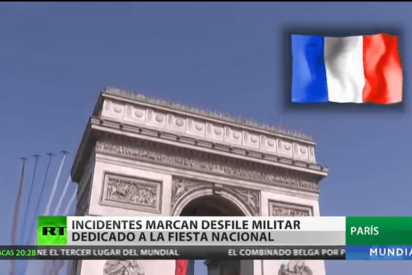Incidentes marcan desfile militar dedicado a la fiesta nacional en Francia