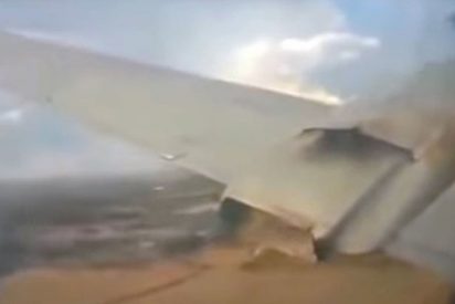 Un pasajero graba estas aterradoras im&aacute;genes desde el avi&oacute;n en que viajaba antes de que se estrellara