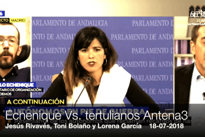 Asqueroso: Echenique insulta gravemente a los tertulianos