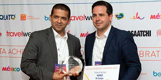 Air Europa, aerol&iacute;nea del a&ntilde;o por la Latin American Travel Association