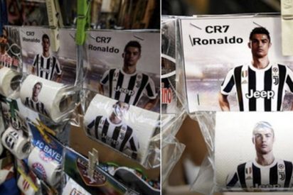 Sale a la venta papel higi&eacute;nico con la imagen de Cristiano Ronaldo en el sur de Italia