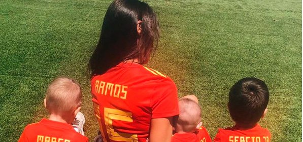 El apoyo de Pilar Rubio con sus hijos a Sergio Ramos no fue suficiente para que Espa&ntilde;a pasara a cuartos
